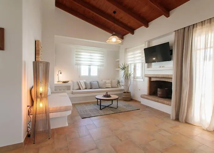 Tatil Evi Naxos Chalkion Beautiful Detsis House With Jacuzzi *